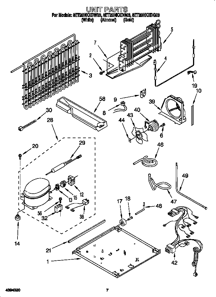 Whirlpool 8ET20NKXDN03 unit diagram