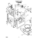 Whirlpool TEDL640DQ1 cabinet diagram