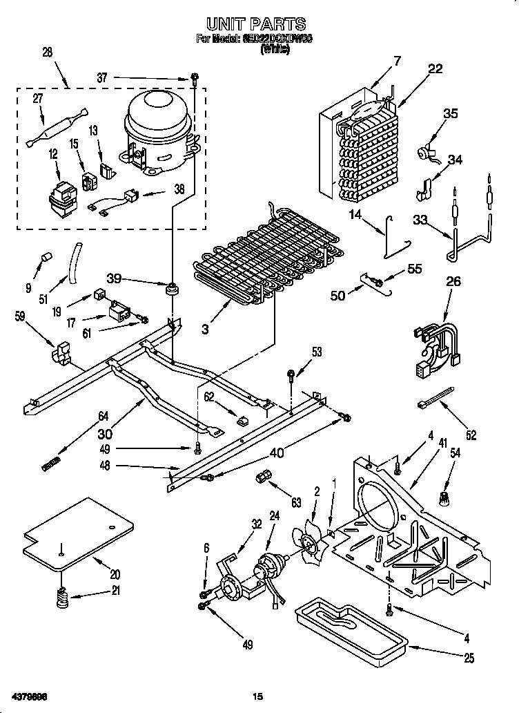 Whirlpool 6ED22DQXDW00 unit diagram