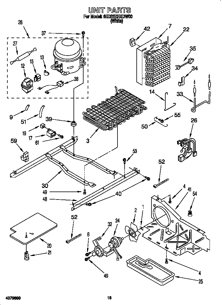 Whirlpool 6ED22ZRXDW00 unit diagram