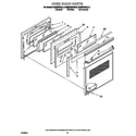 KitchenAid KEMS306XAL3 oven door diagram