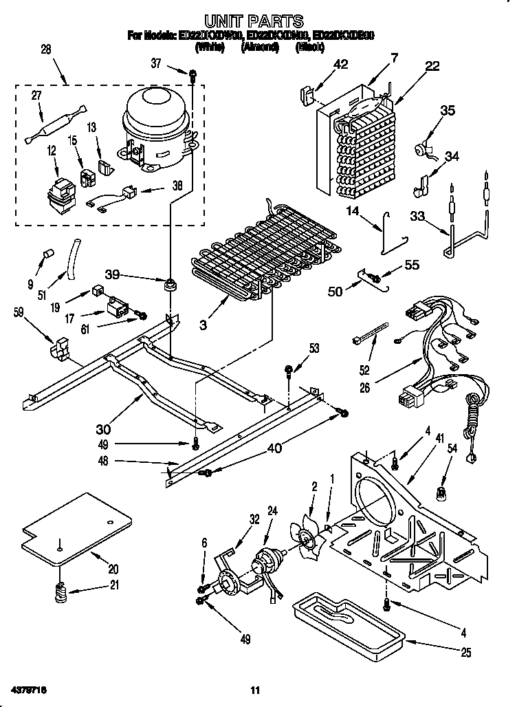 Whirlpool ED22DKXDN00 unit diagram
