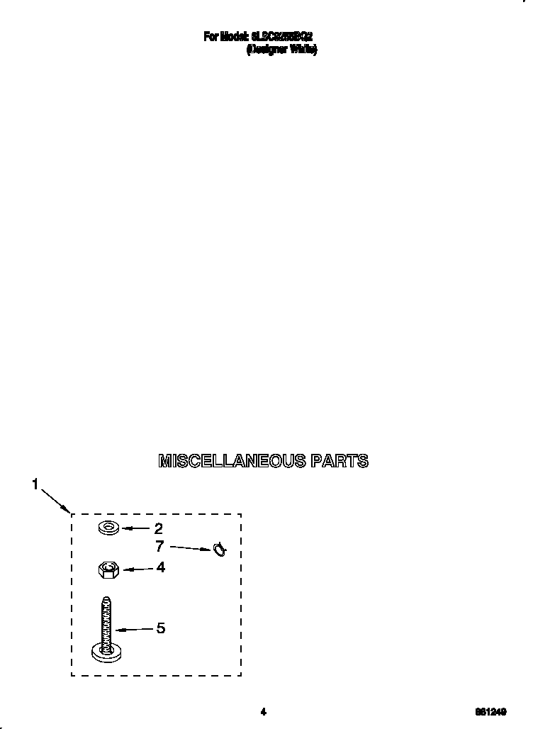 Whirlpool 6LSC9255BQ2 miscellaneous diagram