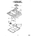 Whirlpool SF370PEWQ0 cooktop diagram
