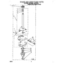 Whirlpool LSR6132EZ0 brake and drive tube diagram