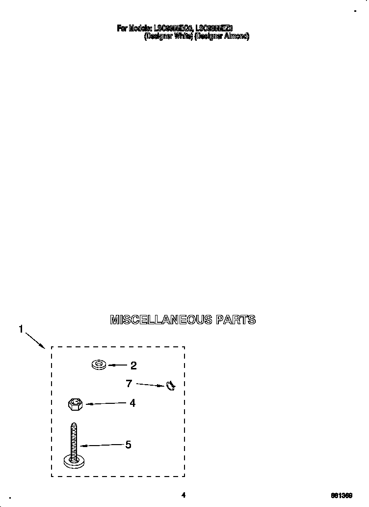 Whirlpool LSC9355EZ0 miscellaneous diagram
