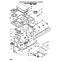 Whirlpool SF5140EYW2 cooktop and manifold diagram