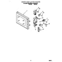 Whirlpool MC8130XAQ1 door and latch diagram