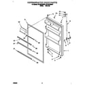Roper RT18BKXDN01 refrigerator door diagram