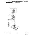 KitchenAid KUCC151BWH0 motor and drive diagram