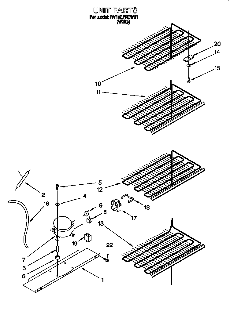 Roper RV15EFREW01 unit diagram