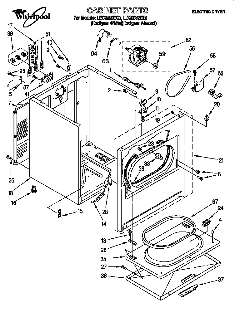 Whirlpool LEC8858EZ0 null diagram