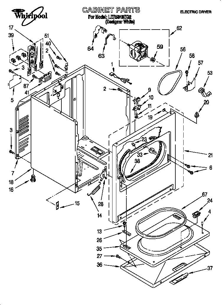 Whirlpool LER5848EQ2 null diagram