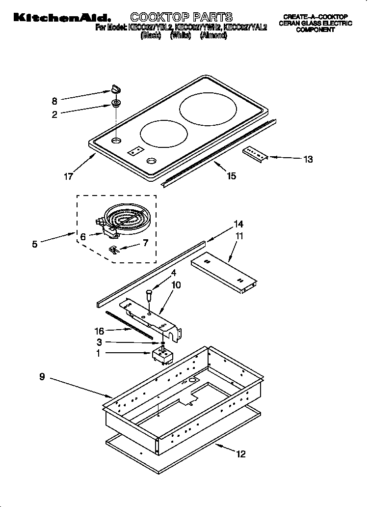 KitchenAid KECC027YAL2 null diagram