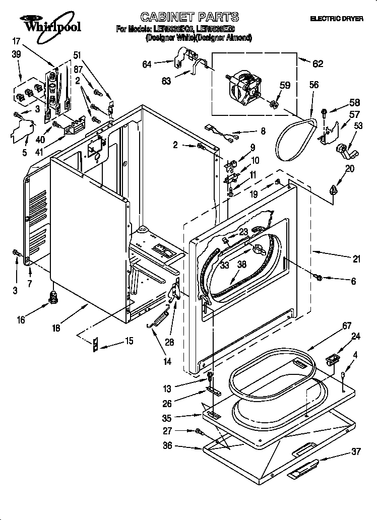 Whirlpool LER5636EZ0 null diagram