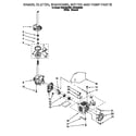 Roper RAB4232EW0 brake, clutch, gearcase, motor and pump diagram