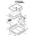Whirlpool RS696PXBQ4 cooktop diagram