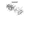Roper S8757W2 oven door diagram