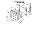 KitchenAid KTRS25KDBL00 freezer door diagram