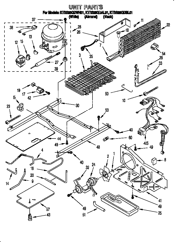 KitchenAid KTRS25QDAL01 unit diagram