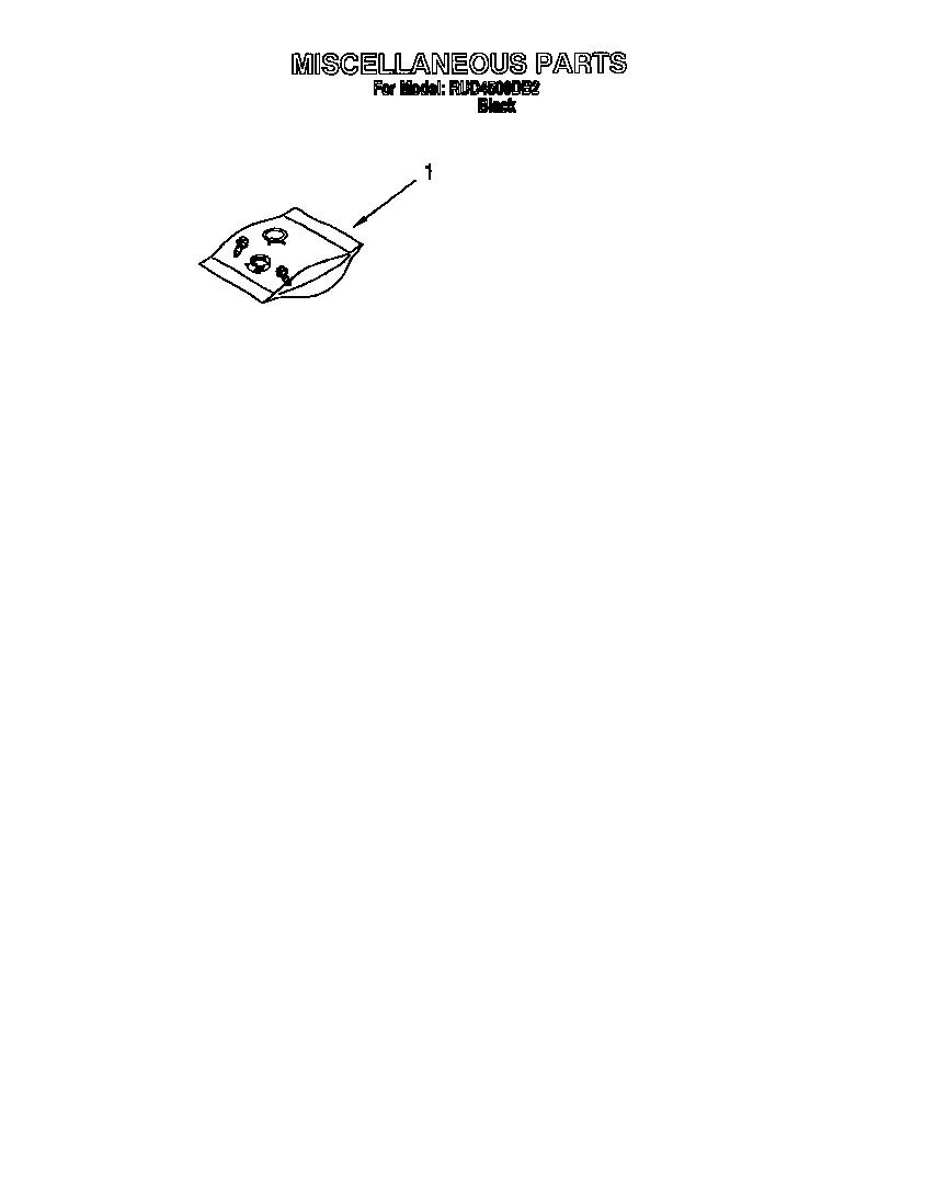 Roper RUD4500DB2 miscellaneous diagram