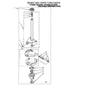 Whirlpool LXR7144EZ0 brake and drive tube diagram