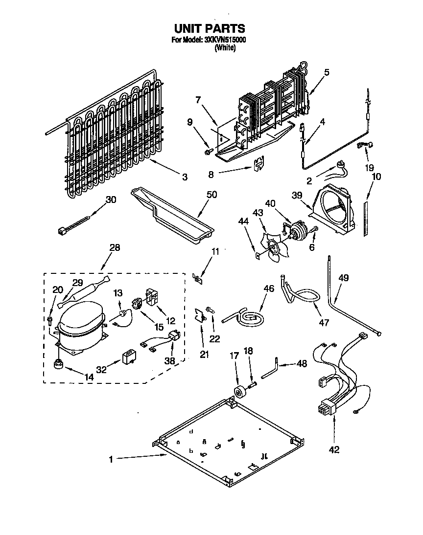 Bauknecht 3XKVN515000 unit diagram