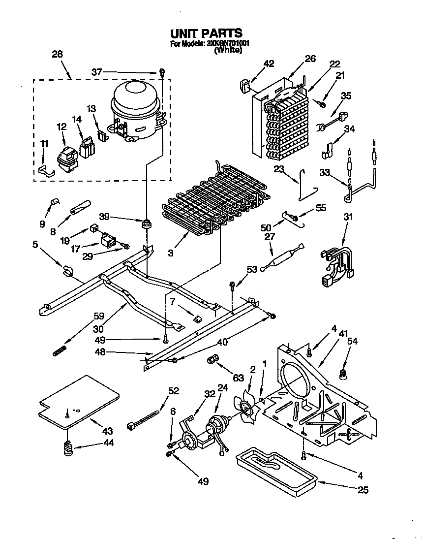 Bauknecht 3XKGN701001 unit diagram
