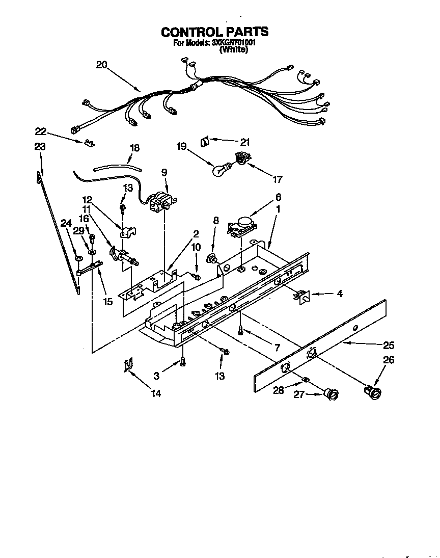 Bauknecht 3XKGN701001 control diagram