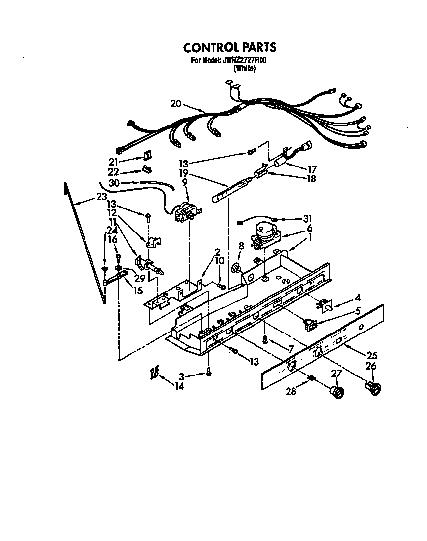 Whirlpool JWRZ2727FI00 control diagram