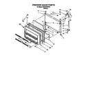 Whirlpool 3XARG475WP01 freezer door diagram
