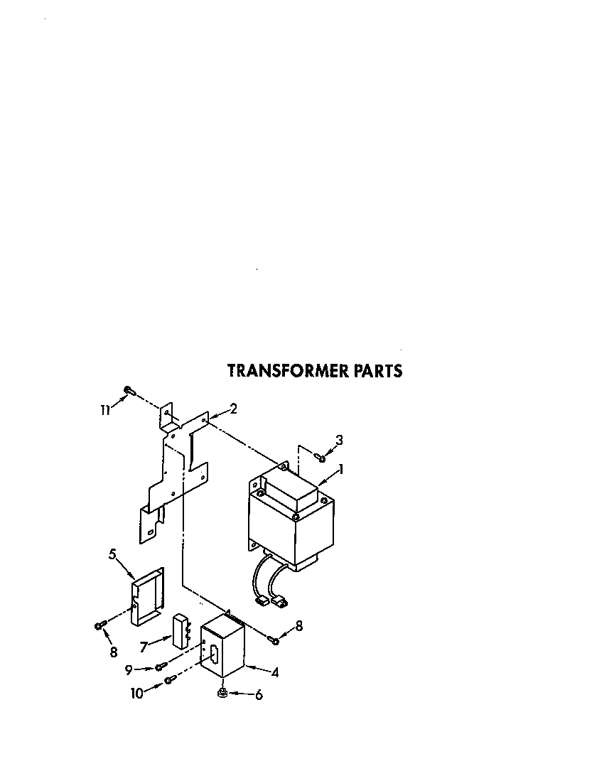 Whirlpool JWARG483WP01 transformer diagram