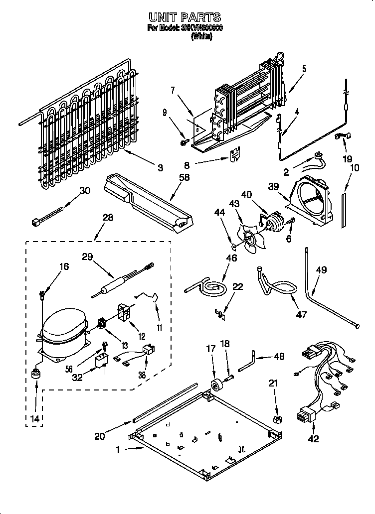 Bauknecht 3XKVN600000 unit diagram