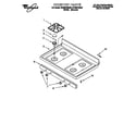 Whirlpool SF325PEEN0 cooktop diagram