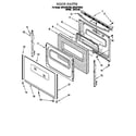 Whirlpool SF375PEEW0 door diagram
