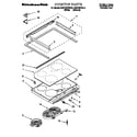 KitchenAid KESC307BWH4 cooktop diagram