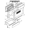 KitchenAid KESH307BWH3 door and drawer diagram