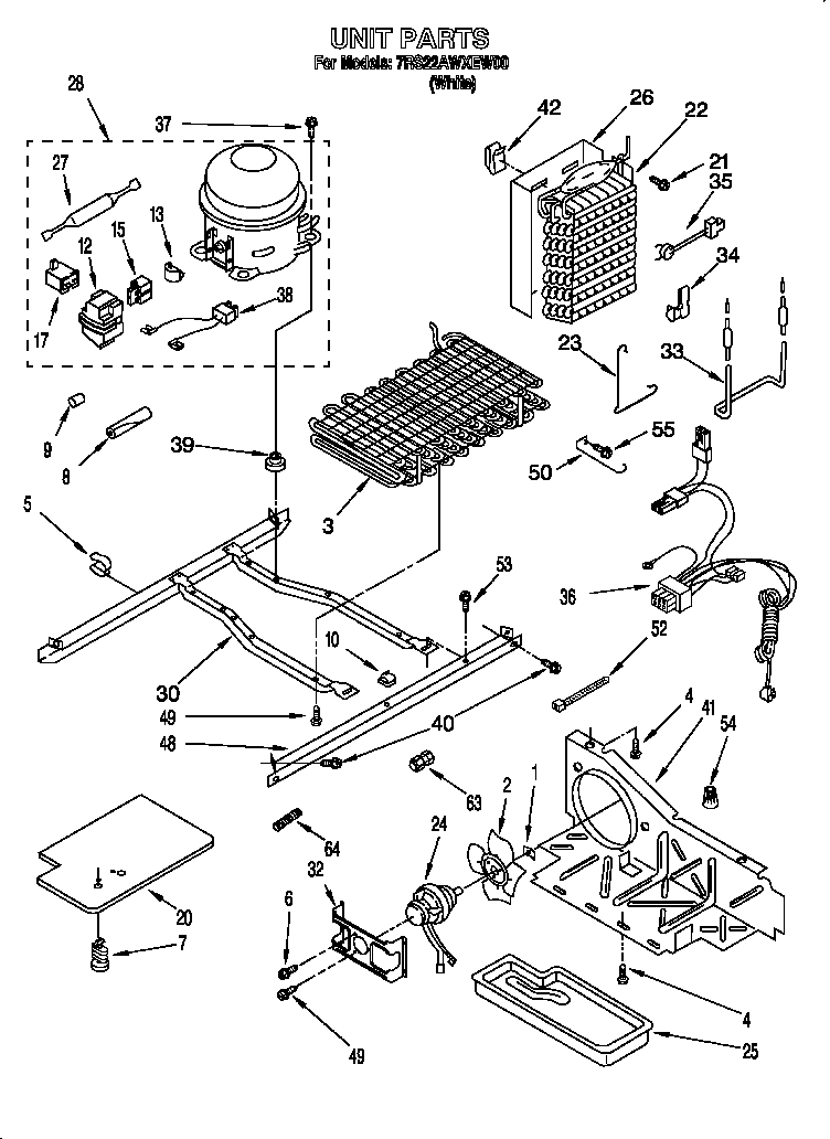 Whirlpool 7RS22AWXEW00 unit diagram