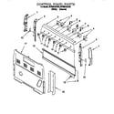 Whirlpool RF302BXEW0 control panel diagram