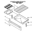 Whirlpool RF302BXEW0 drawer and broiler diagram