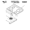 Whirlpool RF386PXEN0 cooktop diagram