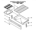 Whirlpool RF364BXEN0 drawer and broiler diagram