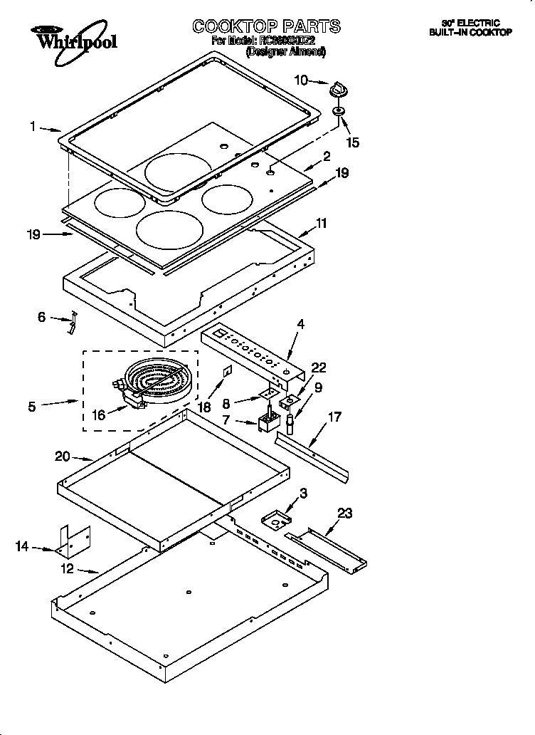 Whirlpool RC8600XDZ2 null diagram