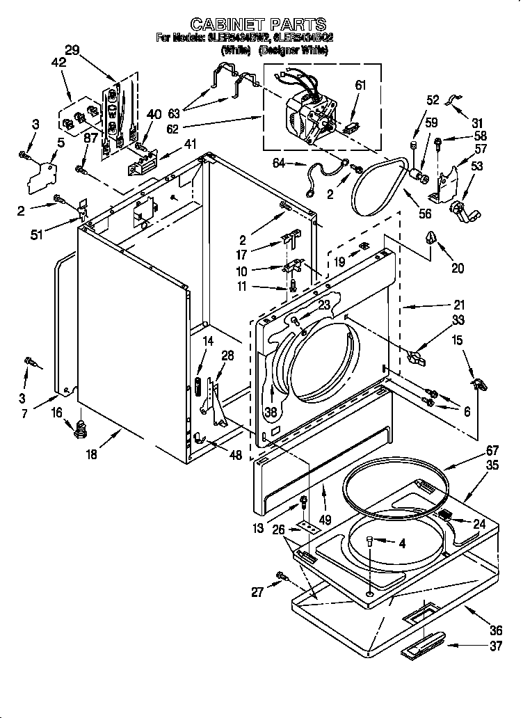 Whirlpool 6LER5434BQ2 null diagram