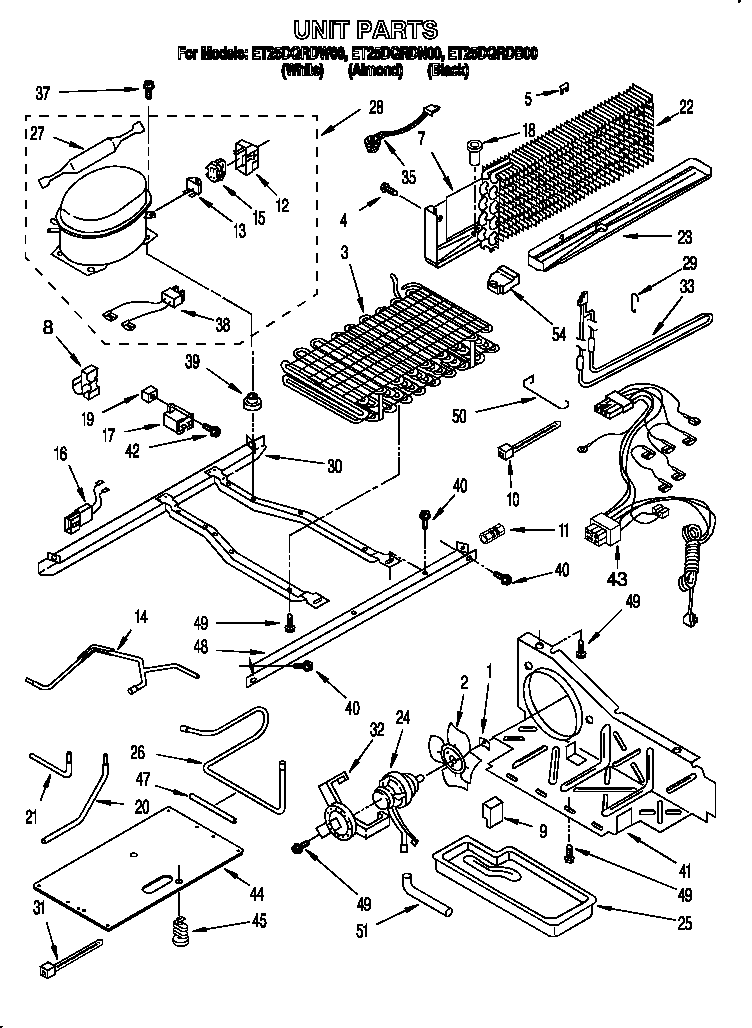 Whirlpool ET25DQRDN00 unit diagram