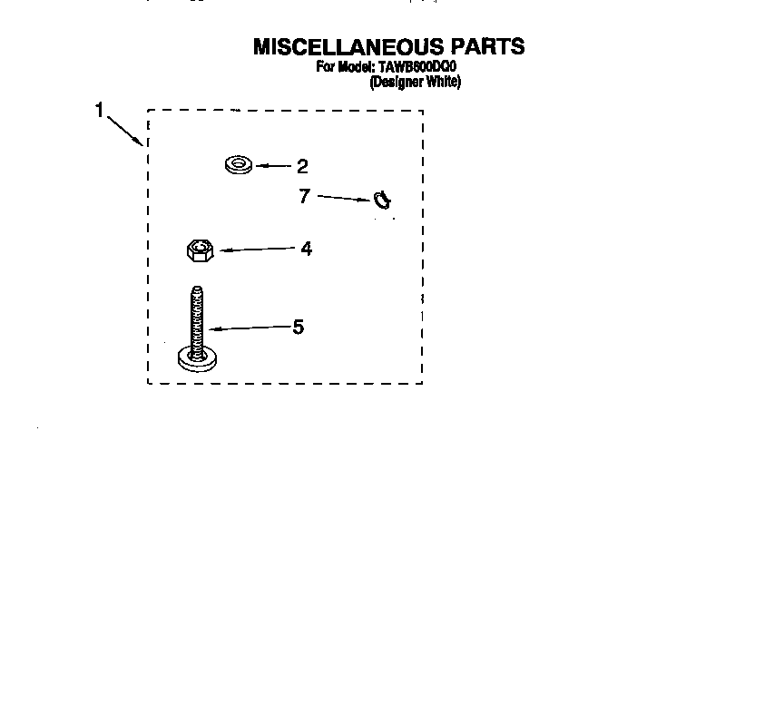 Estate TAWB600DQ0 miscellaneous diagram