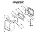 Whirlpool RBD277PDB1 oven door diagram
