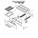 Roper FGP335EW0 oven and broiler diagram
