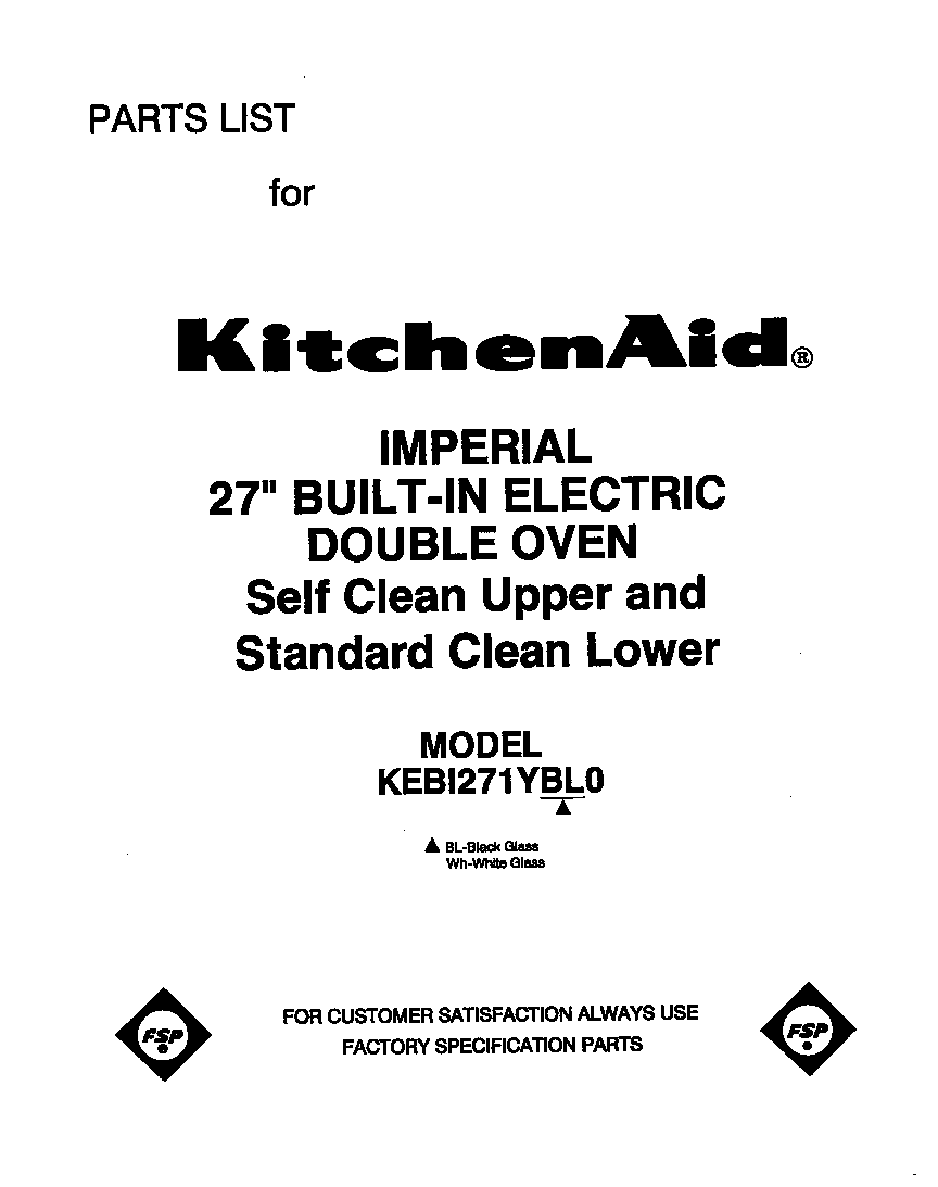 KitchenAid KEBI271YBL0 front cover diagram