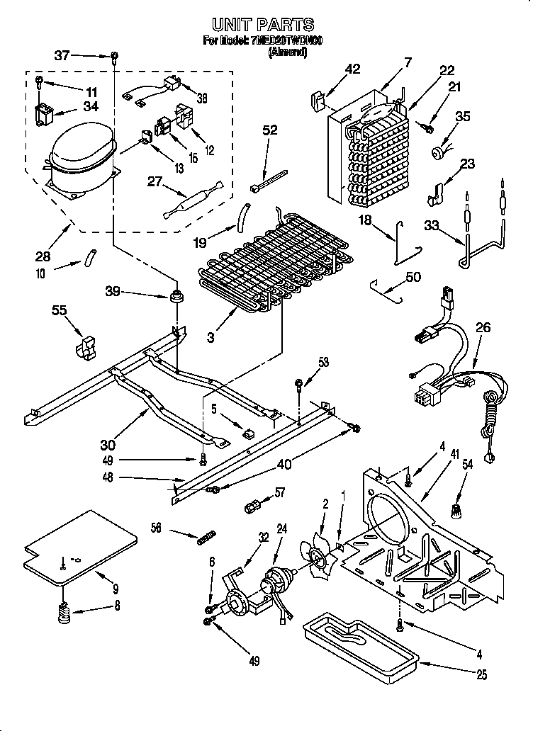 Whirlpool 7MED20TWDN00 unit diagram